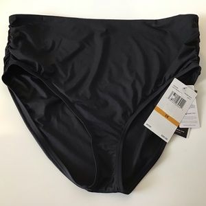Swimsuit Bottoms 3X Black Lycra NWT